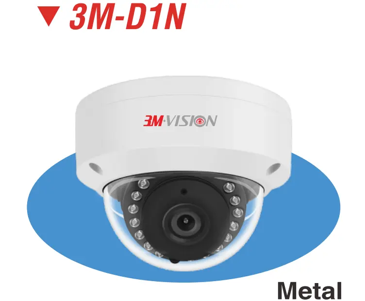 3M Vision 3M-D1N 5MP AHD/TVI/CVI Dome Camera