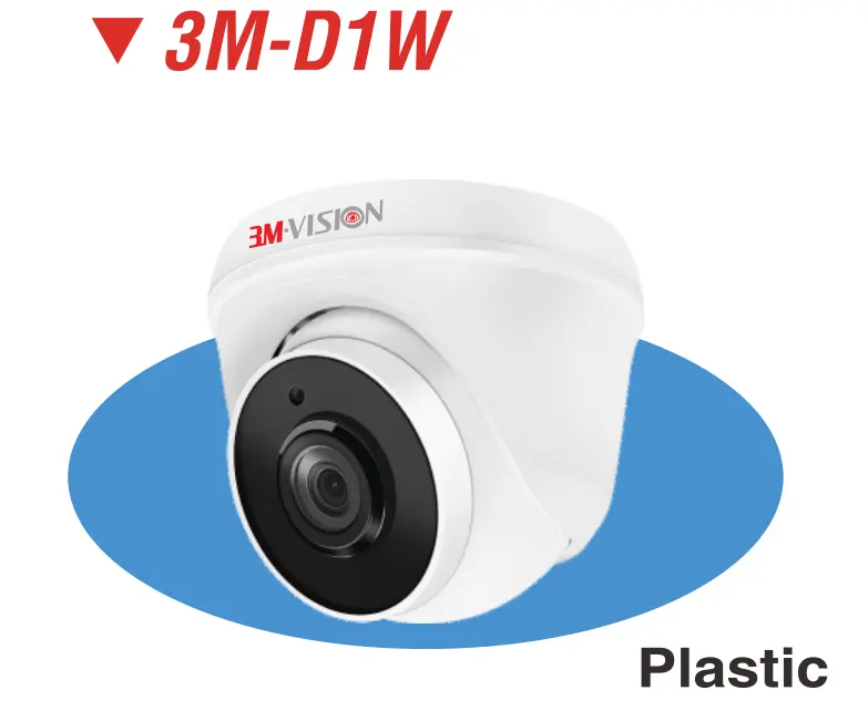 3M Vision 3M-D1W 5MP AHD/TVI/CVI Turret Camera